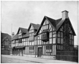 William Shakespeares ház, Stratford-upon-Avon, Warwickshire, 19. század vége