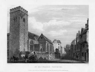 St Michaels Church, Oxford, 1834.