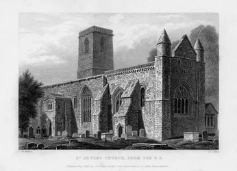 St Peters Church, délkelet felől, Oxford, 1833.