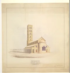 Trinity Church, Kurrachee (Karachi), 1856. szeptember (akvarell papíron)