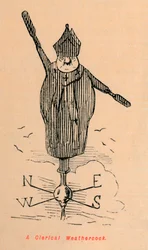 Egy papi szélkakas, kb. 1860, kb. 1860