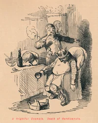 Félelmetes példa. Hardicanute halála, c1860, c1860