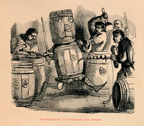 Artaveldt, a sörfőző meggyilkolása, kb. 1860