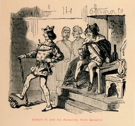 Edward II. és kedvence, Piers Gaveston, c1860, c1860