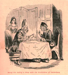 VII. Henrik a canterburyi érsekkel evett, 1897.