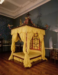 Kínai stílusú baldachinos ágy, 1750-es évek