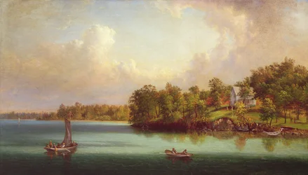 Nyári nap a tavon, 1880 körül
