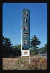 Diner tábla, Shrewsbury, Massachusetts, USA
