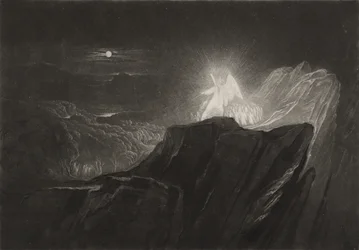 Az éjszakai paradicsomot őrző angyalok, 1827 körül (mezzotint)