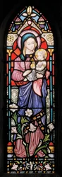 Dover, St Mary In Castro, Lavers és Barraud, John Millner Allen (1827-1902), Madonna és gyermek, 1861, Gilbert Scottból adaptálva