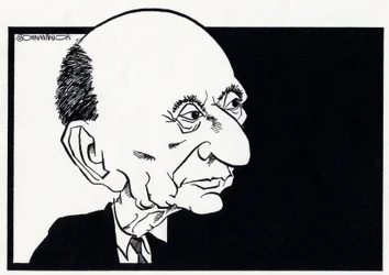 Arnold Schönberg, karikatúra
