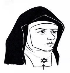 Edith Stein, alias Keresztes Szent Teréz Benedicta filozófus, feminista, karmelita apáca és vértanú volt.