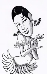 Josephine Baker, karikatúra