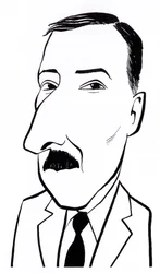 Stefan Zweig, karikatúra
