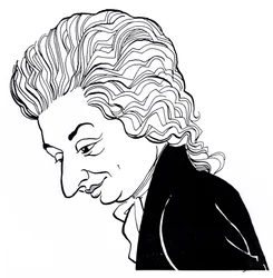 Wolfgang Amadeus Mozart - karikatúra
