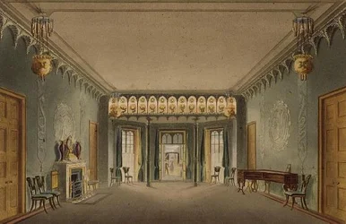Bejárati terem, John Nash „A királyi pavilon kilátásai, Brighton” című művéből