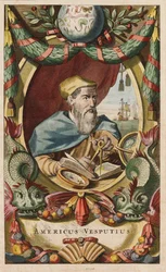 Amerigo Vespucci portréja, 1671
