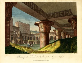 Az Apollinopolis Magna vagy Edfu templomának romjai