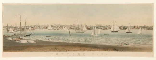 Newport, R.I. / Kilátás Fort Wolcottból, Goat Island