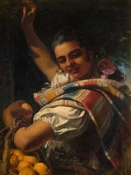 A narancsos lány, 1854.