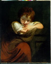 Kis gengszter (Robinetta). Sir Joshua Reynolds (1732-1792) festménye, olaj, vászon. angol művészet