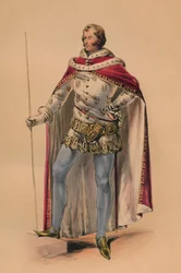 Vendég volt Victorias Bal Costume királynő jelmezében, 1842. május 12-én, 1843.