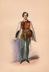Vendég volt Victorias Bal Costume királynő jelmezében, 1842. május 12-én, 1843.