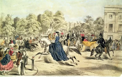 Lovaglás Rotten Row-ban, Hyde Parkban