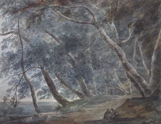 Galleria Di Sopra, Albano-tó, 1780-89 körül (akvarell)