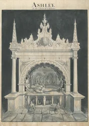 Ashley Church - Ashley Tomb : toll és mosás rajz, nd [?19. század] (rajz)