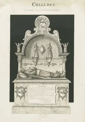 Colwich – Robert Wolseley sírja: szépia rajz, nd [c 1837]