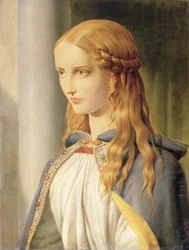 Cordelia Disinherited, 1850 olaj, vászon, 90710 részlet