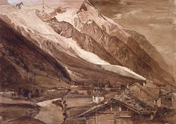 The Glacier des Bossons, Chamonix, 1849. június