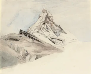 A Matterhorn, Svájc, északkelet felől, 1849