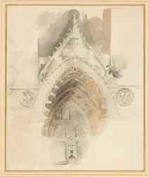 Az Amiens-i katedrális nyugati bejáratának északi íve, 1856. május 17-18. vagy szeptember 23.