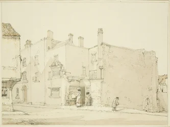 A Newgate előtt, a Narrow Wine Streeten