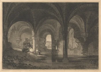 Kripta a Yorkshire-i Kirkstall Abbeyben