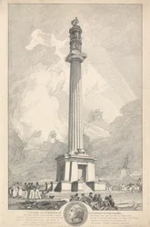 Oszlop Yarmouthban Lord Nelson emlékére