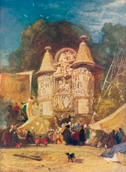 Az aumalei apátság kapuja, Normandia, 1832