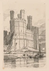 Tanulmányok könyve: 28. tábla, Caernarvon Castle, N. Wales
