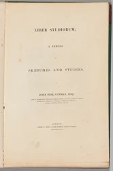 Tanulmányok könyve: Címlap, 1838