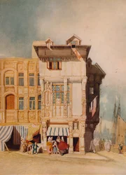 Régi házak, ábrákkal, c1836