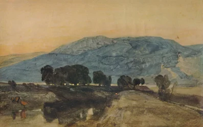 Sziklás táj, naplemente, 1923