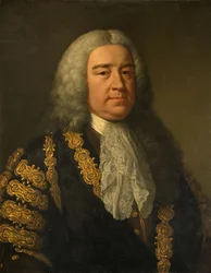 Az Rt. portréja Hon. Henry Pelham 1694-1754.