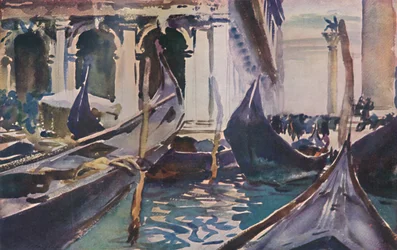 Gondolák a Piazzetta mellett, c1904, 1925.