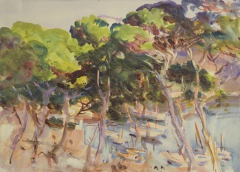 Soller kikötője, 1907-08 (wc papíron)