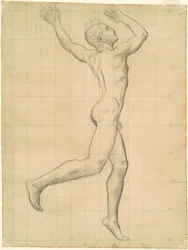 Apollo-tanulmány „Apollo és Daphne” számára