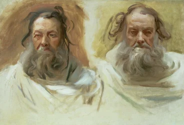 Tanulmány két fejről: A próféták, 1892 körül