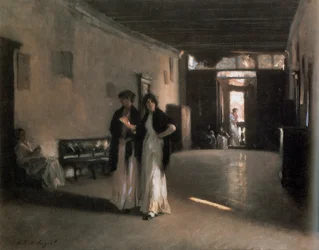 Velencei enteriőr, 1880-82 körüli (olaj, vászon)