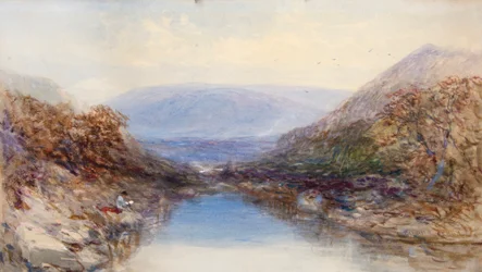 A folyó partján (akvarell)